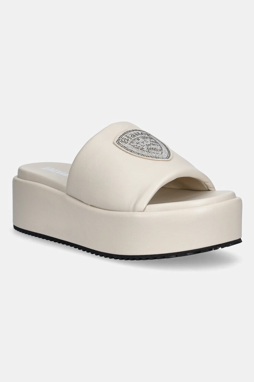 Blauer papuci OPAL culoarea bej, cu platforma, S5OPAL03