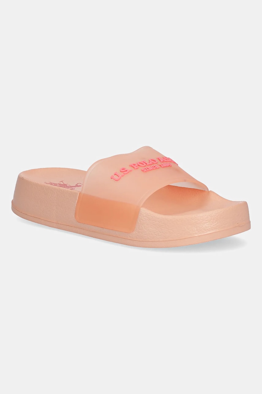 U.S. Polo Assn. papuci AMAMI009W/5G2 femei, culoarea portocaliu, cu platforma, AMAMI U.S. Polo Assn. papuci AMAMI009W/5G2 femei, culoarea portocaliu, cu platforma, AMAMI