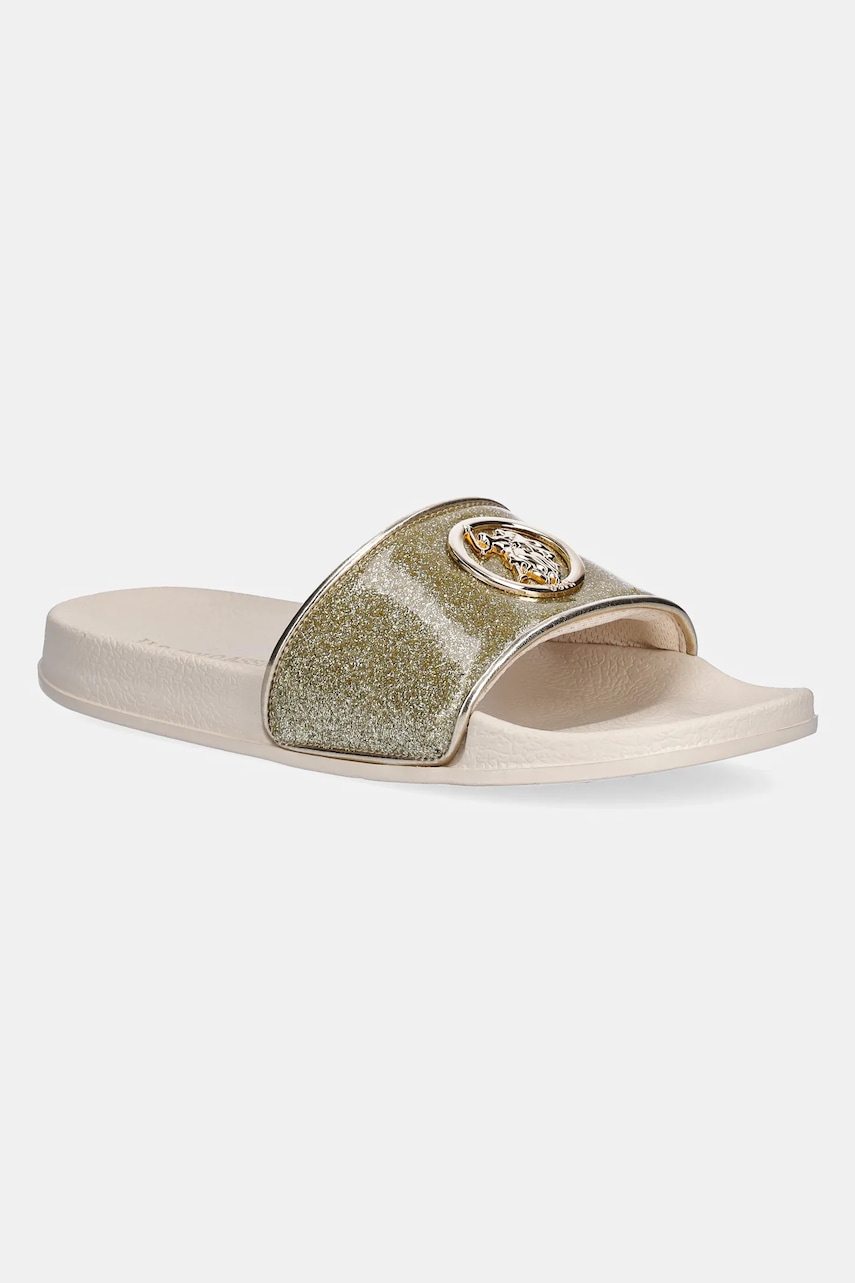 U.S. Polo Assn. papuci IVY femei, culoarea auriu, IVY002W/5Y2