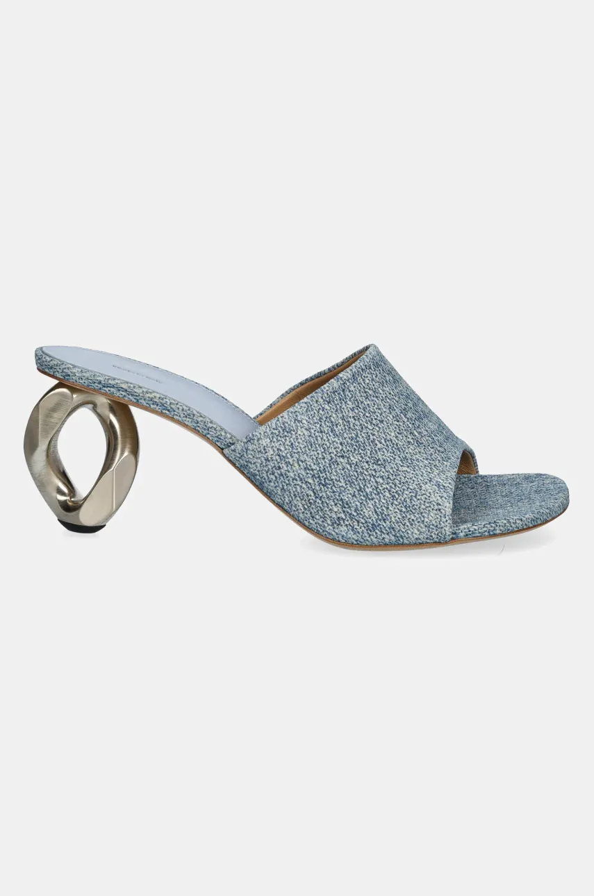 Шлепанцы JW Anderson Chain Heel Open Mule женские каблук кирпичик SN0104 LA0238 800 Шлепанцы JW Anderson Chain Heel Open Mule женские каблук кирпичик SN0104 LA0238 800