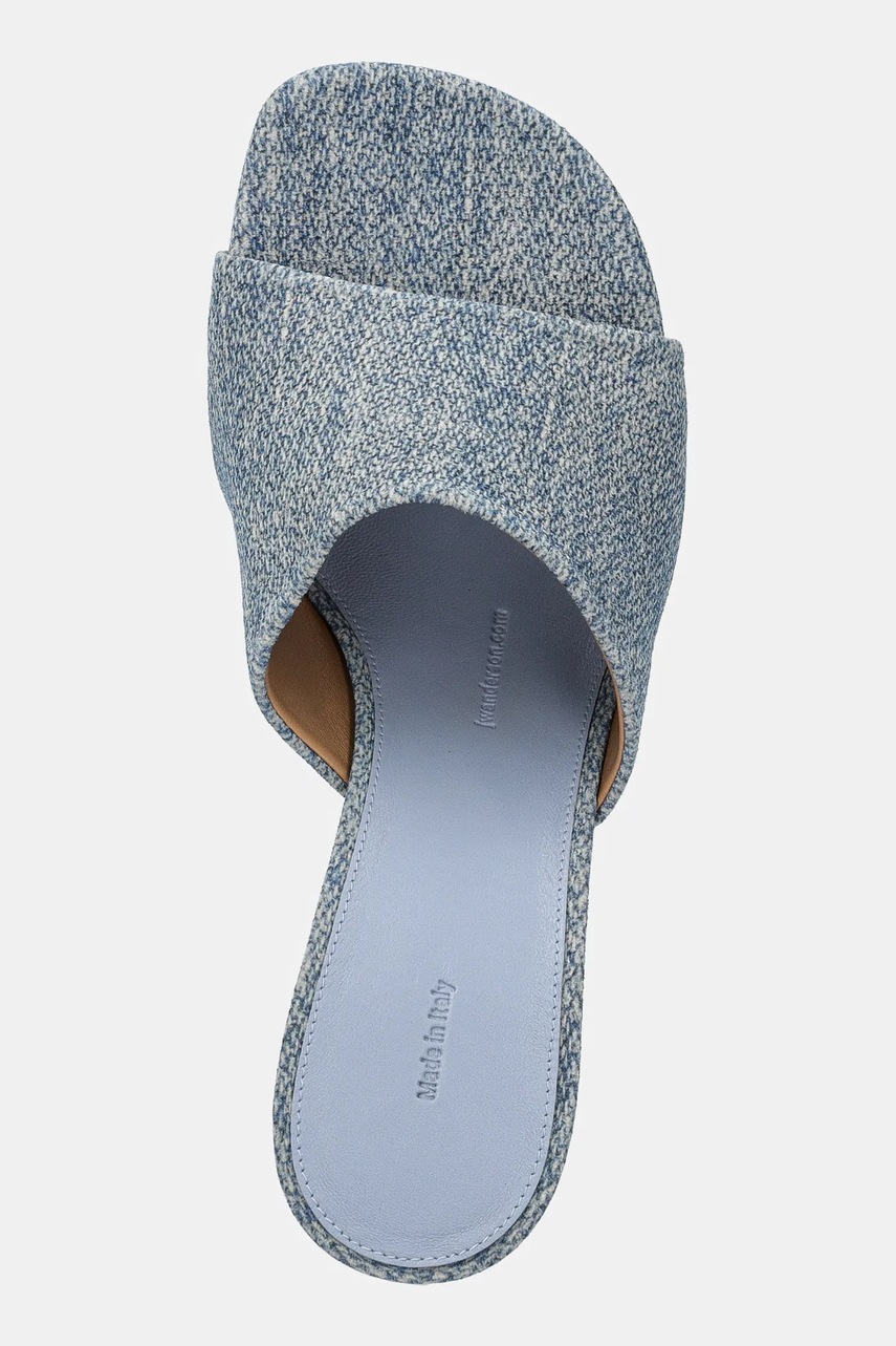 Παντόφλες JW Anderson Chain Heel Open Mule χρώμα: μπλε, SN0104 LA0238 800 φωτογραφία