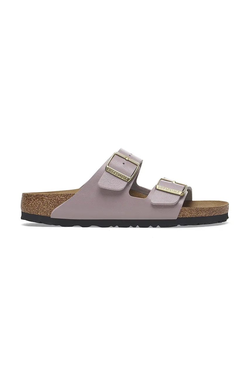 Birkenstock papuci Arizona Graceful femei, culoarea violet, 1029373 Birkenstock papuci Arizona Graceful femei, culoarea violet, 1029373