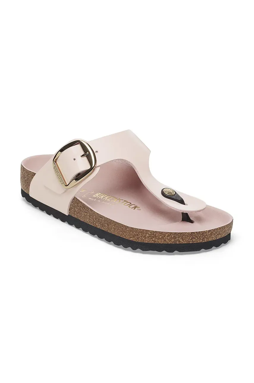 Кожаные вьетнамки Birkenstock Gizeh Big Buckle женские цвет розовый 1029484 Кожаные вьетнамки Birkenstock Gizeh Big Buckle женские цвет розовый 1029484