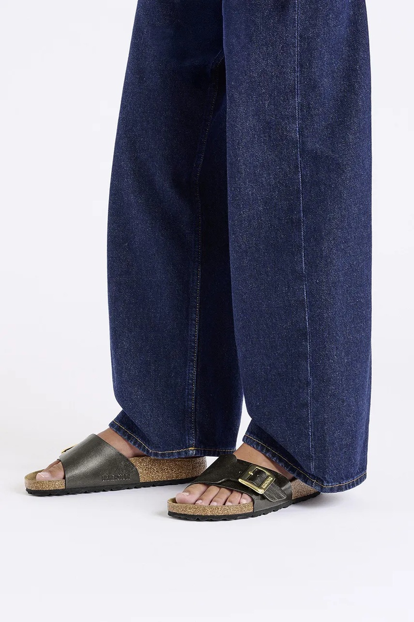 Шльопанці Birkenstock Catalina Graceful Cushion Buckle жіночі колір чорний 1029481 