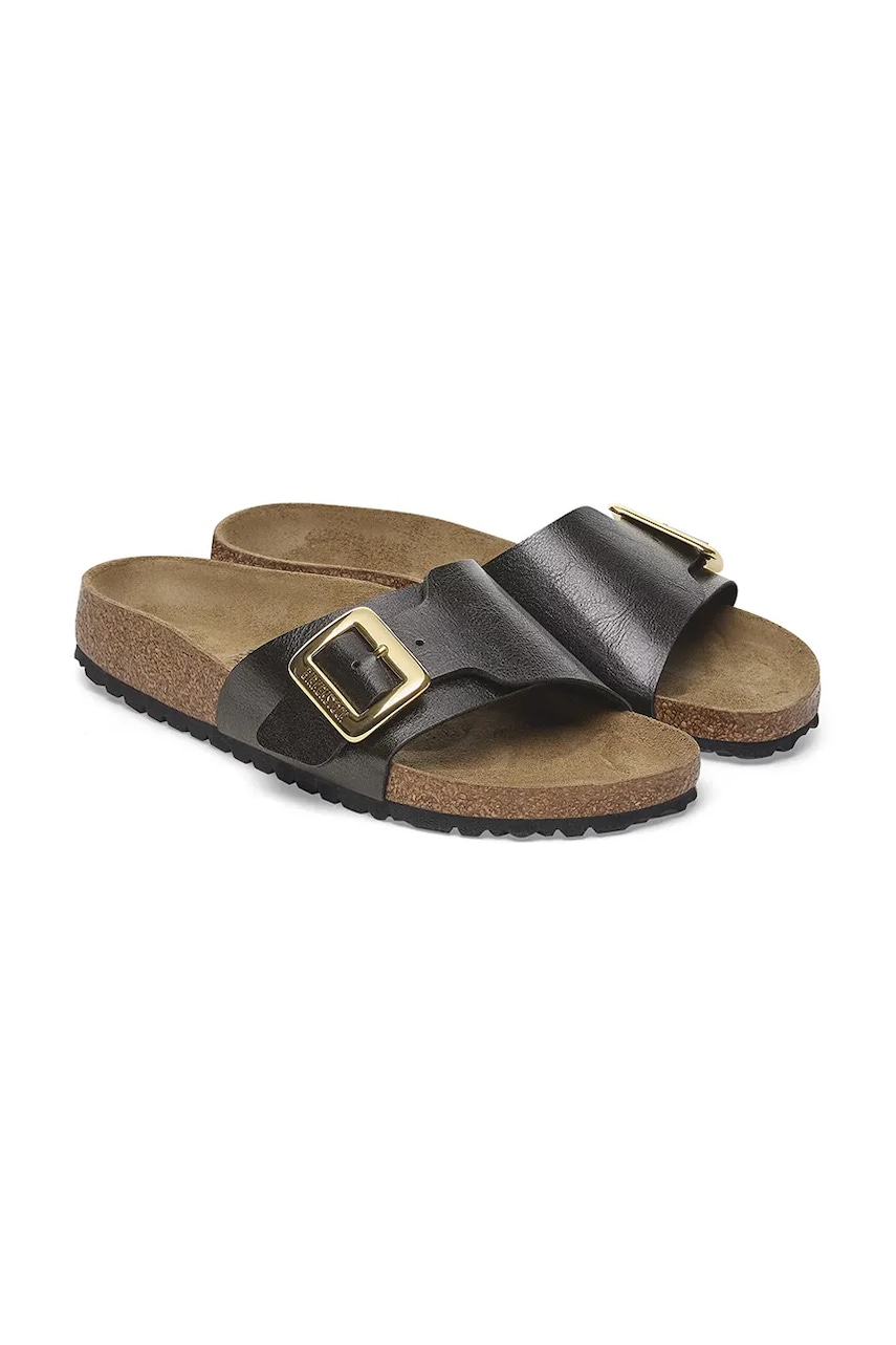 Шльопанці Birkenstock Catalina Graceful Cushion Buckle жіночі колір чорний 1029481 