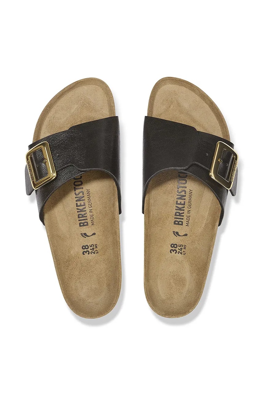 Шльопанці Birkenstock Catalina Graceful Cushion Buckle жіночі колір чорний 1029481 