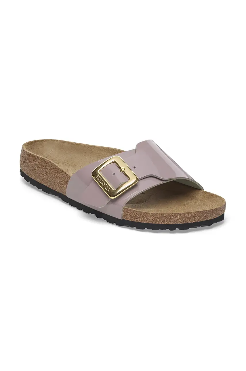 Шлепанцы Birkenstock Catalina Patent Cushion Buckle женские цвет фиолетовый 1029389 Шлепанцы Birkenstock Catalina Patent Cushion Buckle женские цвет фиолетовый 1029389