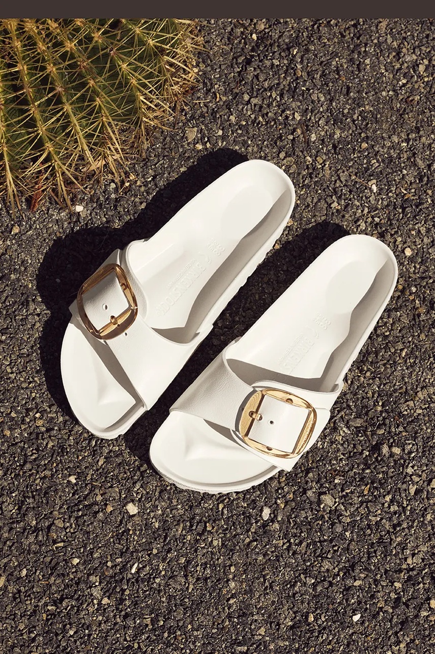 Шльопанці Birkenstock Madrid Big Buckle EVA жіночі колір бежевий 1029633 