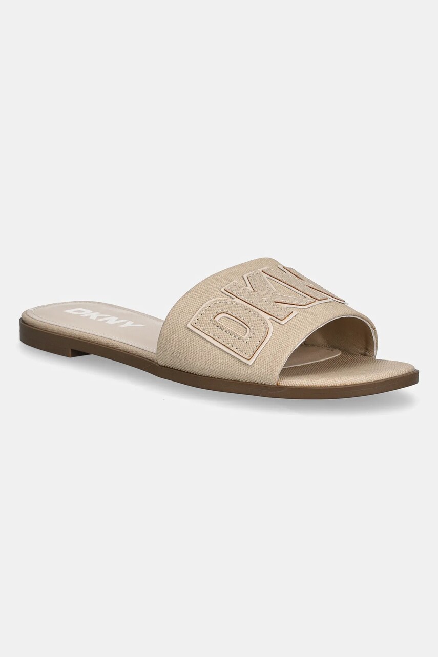 Dkny papuci Willow femei, culoarea bej, K1500528
