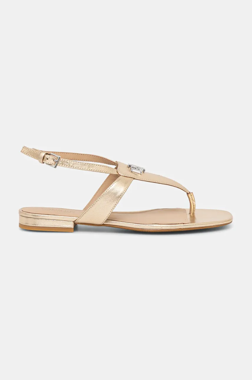 Кожаные сандалии Lauren Ralph Lauren Everley женские цвет золотой 802970532001 Кожаные сандалии Lauren Ralph Lauren Everley женские цвет золотой 802970532001
