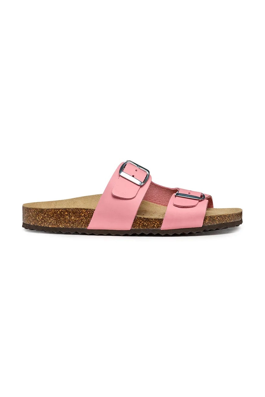 Geox papuci din nubuc D BRIONIA femei, culoarea roz, D35LSL 00032 C8156 Geox papuci din nubuc D BRIONIA femei, culoarea roz, D35LSL 00032 C8156
