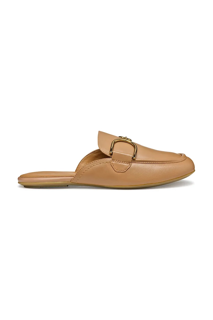 Geox slapi de piele D PALMARIA femei, culoarea maro, D55MUA 000TU C5000 Geox slapi de piele D PALMARIA femei, culoarea maro, D55MUA 000TU C5000