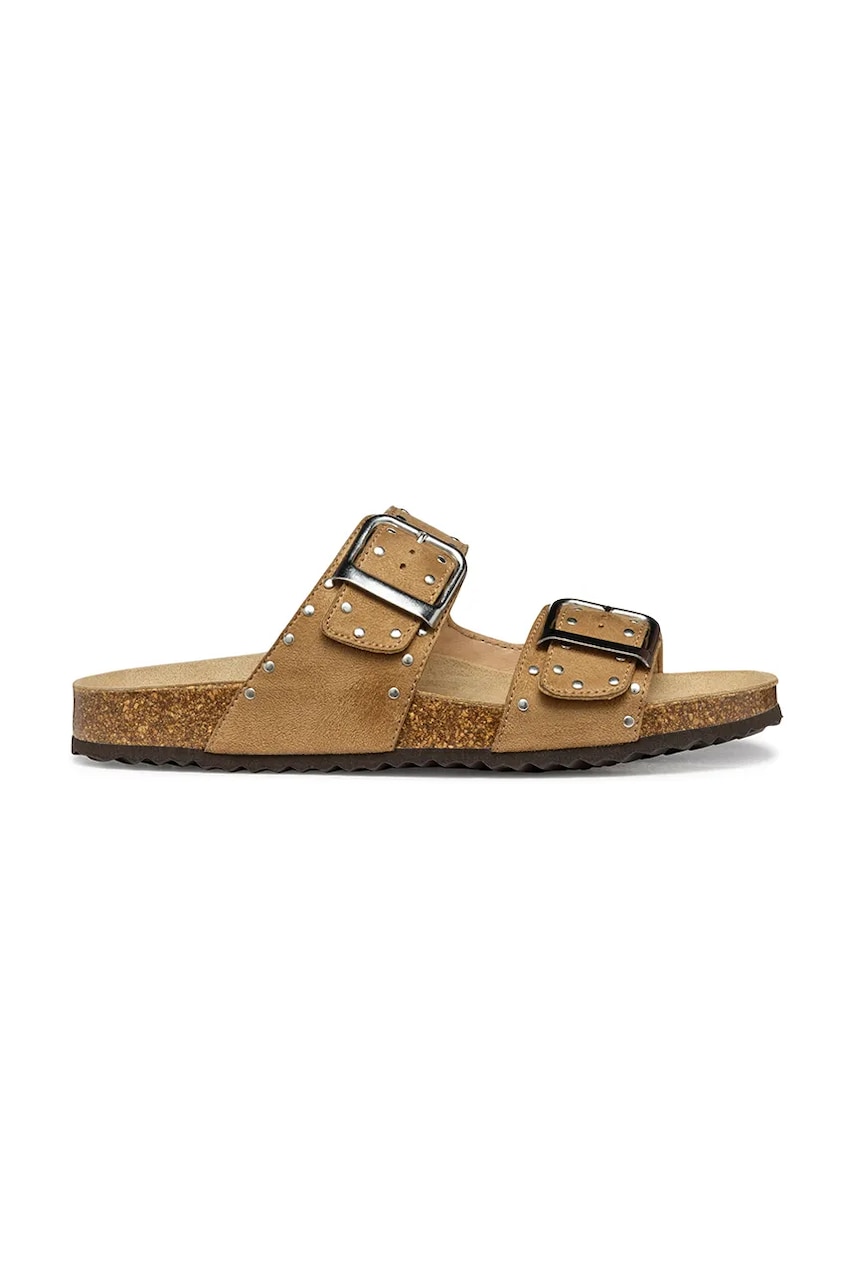 Geox papuci D BRIONIA R femei, culoarea galben, D55Y3I 000AU C8156 Geox papuci D BRIONIA R femei, culoarea galben, D55Y3I 000AU C8156
