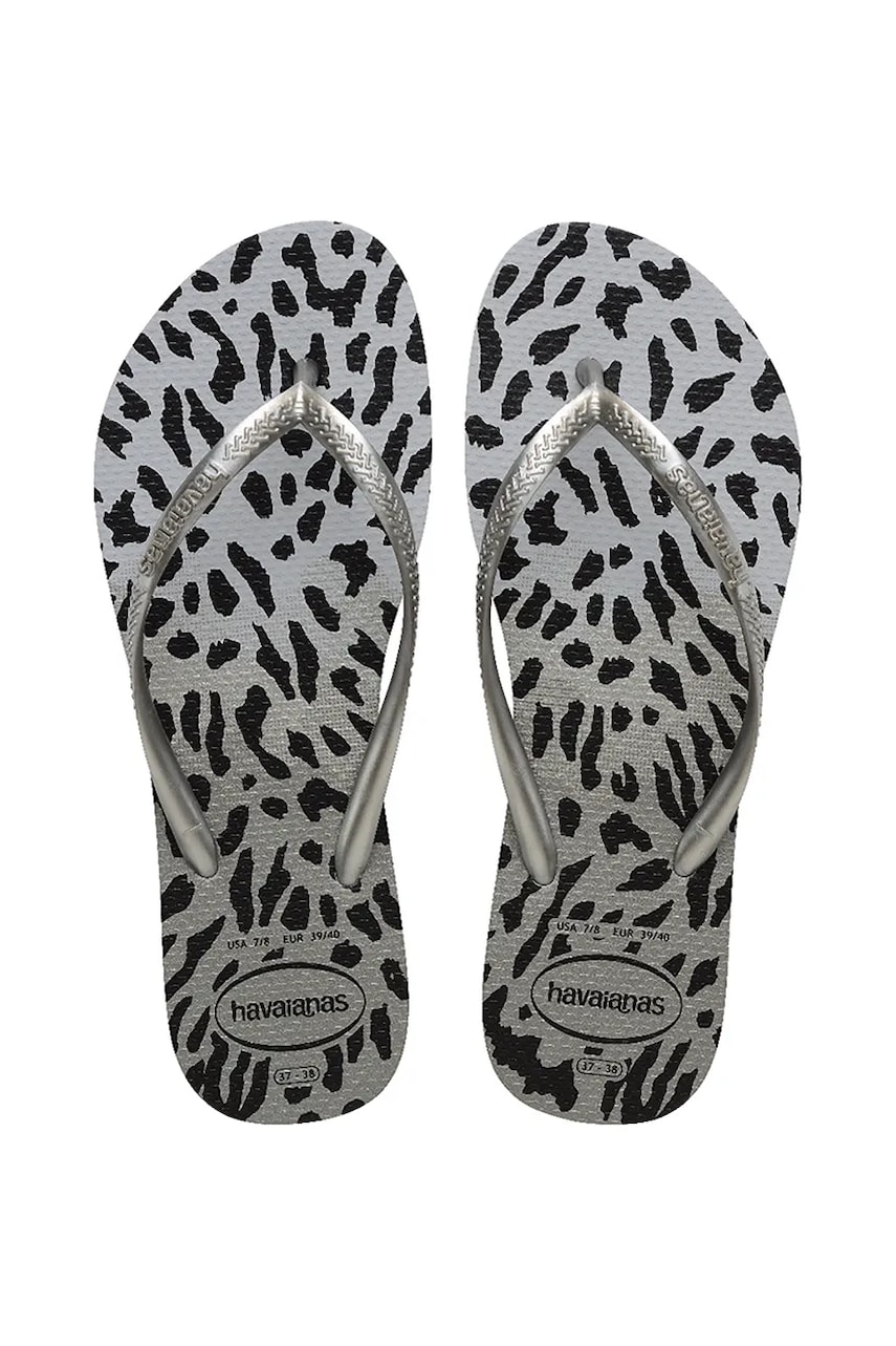 Havaianas slapi SLIM femei, culoarea gri, 4103352.9320 Havaianas slapi SLIM femei, culoarea gri, 4103352.9320