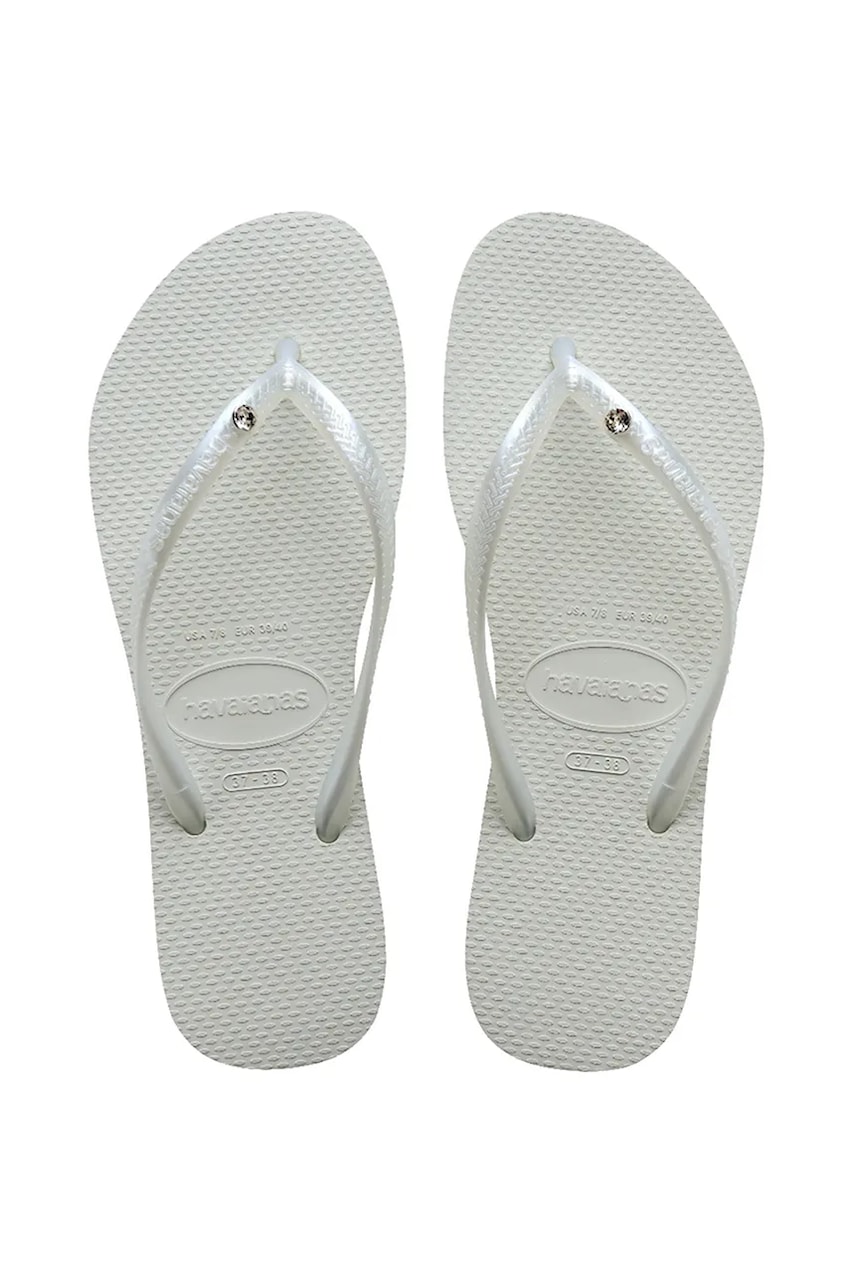 Havaianas slapi SLIM femei, culoarea alb, 4145651.0001