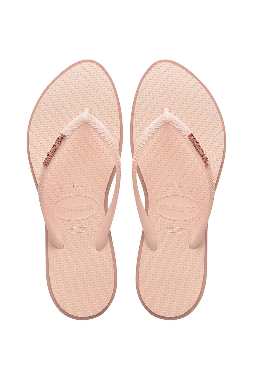 Havaianas șlapi SLIM POINT femei, culoarea roz, 4149584.3544