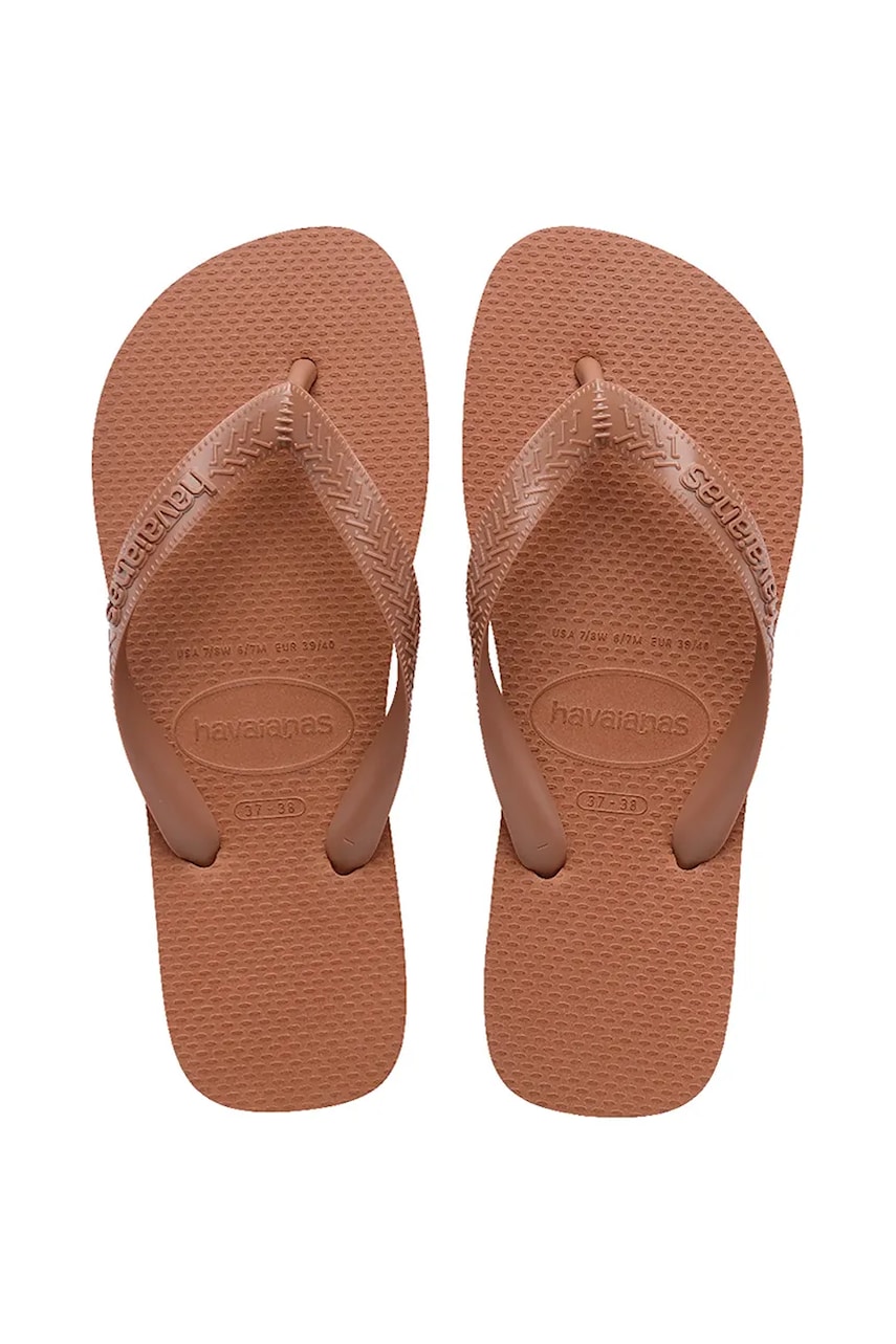 Havaianas slapi TOP SENSES femei, culoarea maro, 4149369.1976 Havaianas slapi TOP SENSES femei, culoarea maro, 4149369.1976