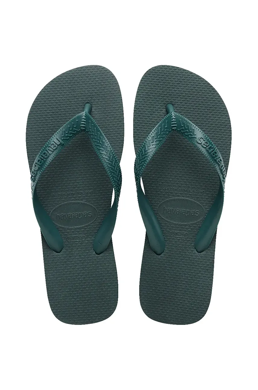 Havaianas slapi TOP SENSES femei, culoarea verde, 4149369.5266