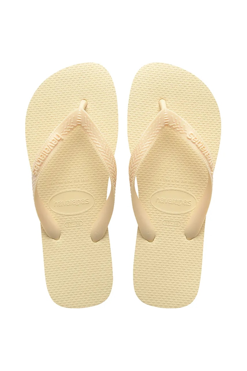 Havaianas slapi TOP SENSES femei, culoarea bej, 4149369.9256 Havaianas slapi TOP SENSES femei, culoarea bej, 4149369.9256