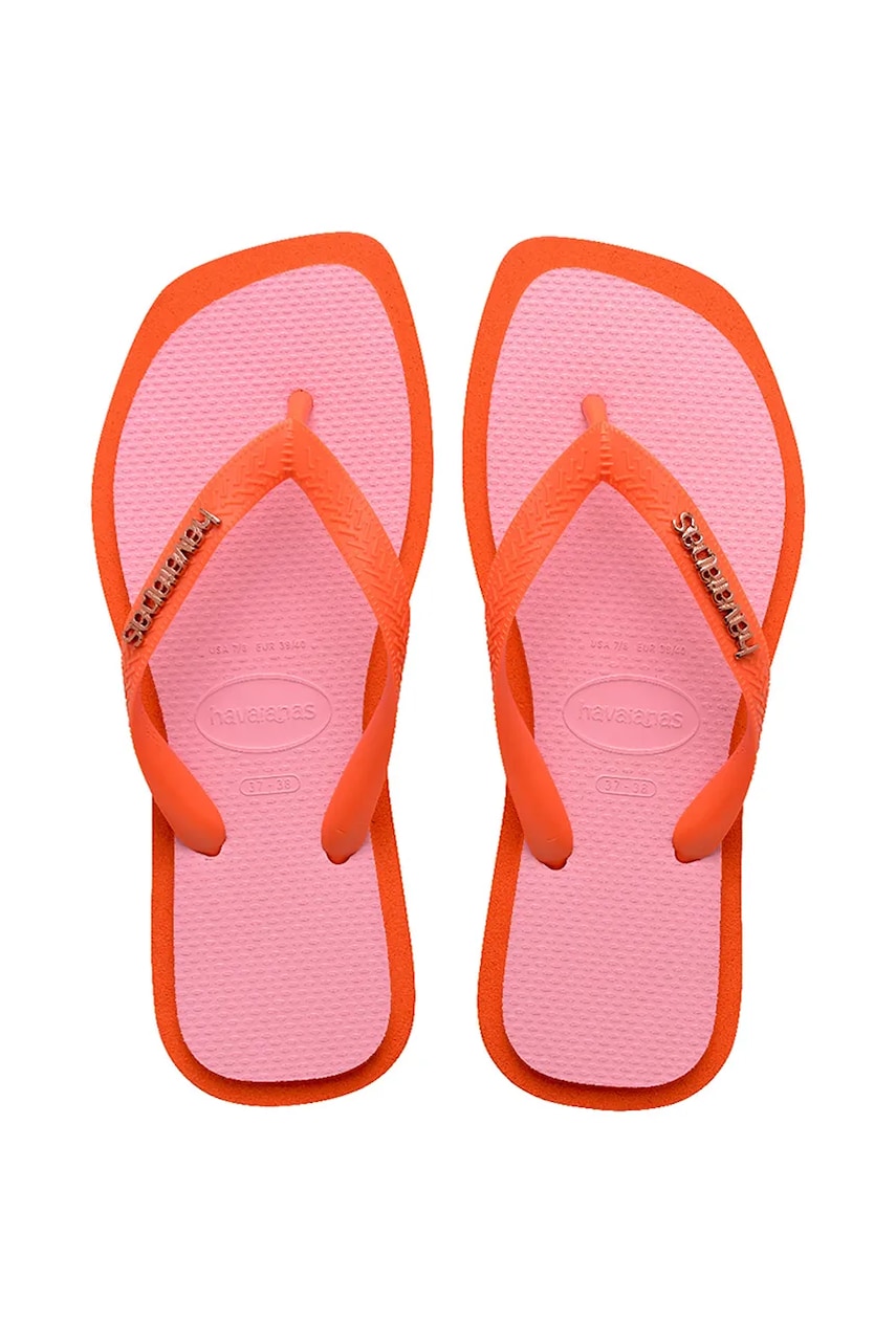 Havaianas slapi TOP SQUARE FUSION femei, culoarea roz, 4149944.5568 Havaianas slapi TOP SQUARE FUSION femei, culoarea roz, 4149944.5568