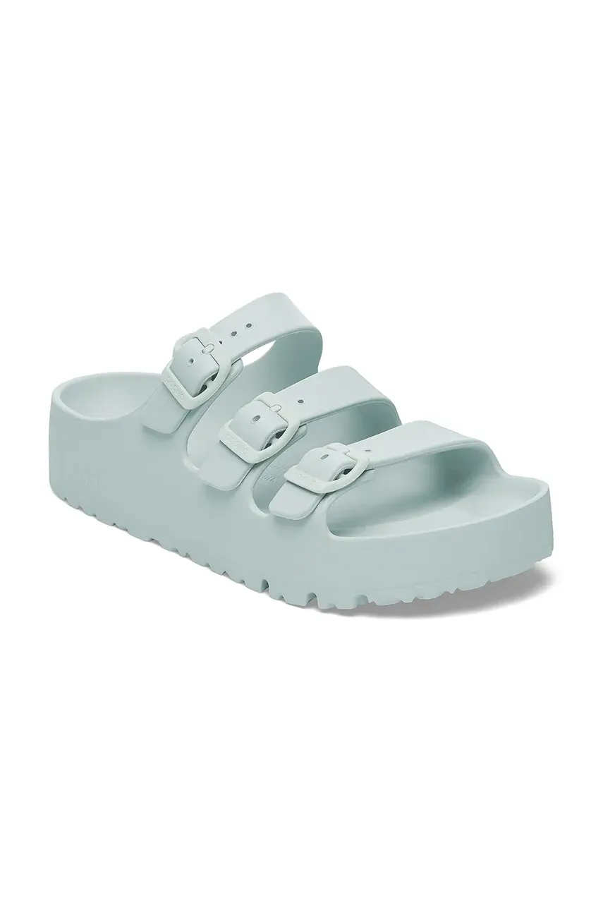 Шлепанцы Birkenstock Florida III Flex Platform EVA женские цвет бирюзовый на платформе 1029736 Шлепанцы Birkenstock Florida III Flex Platform EVA женские цвет бирюзовый на платформе 1029736