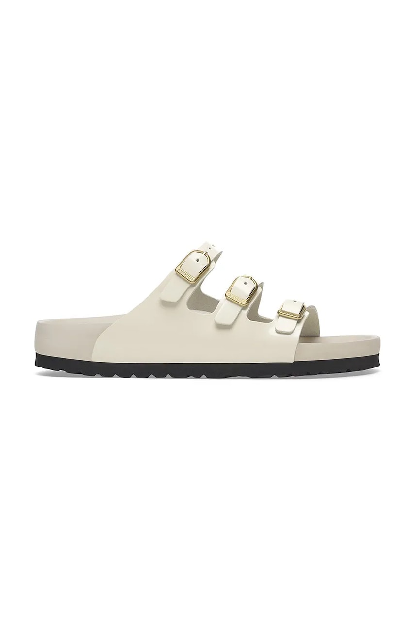 Pantofle Birkenstock Florida D-Buckle Exq dámské, béžová barva, 1029355