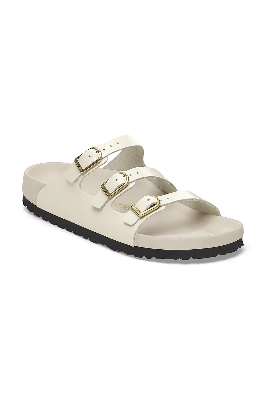 Шлепанцы Birkenstock Florida D-Buckle Exq цвет бежевый 1029355 Шлепанцы Birkenstock Florida D-Buckle Exq цвет бежевый 1029355