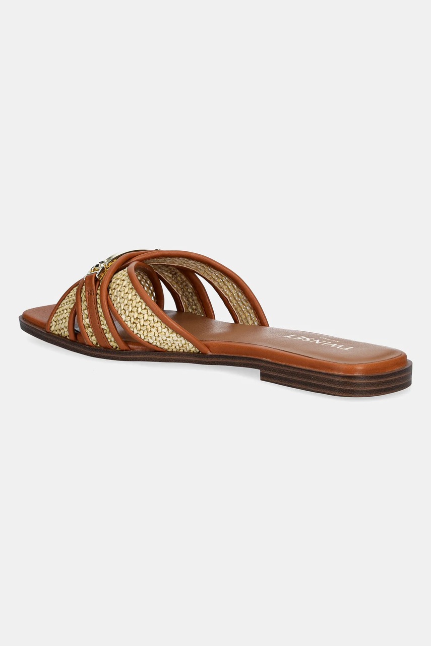 Twinset papucs barna, női, 251TGT020 termék 2. képe