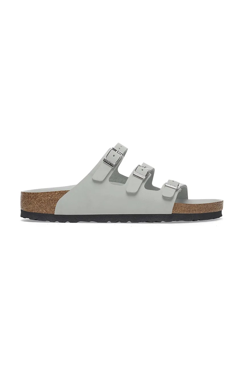 Birkenstock papuci din nubuc Florida HEX culoarea gri, 1029450 Birkenstock papuci din nubuc Florida HEX culoarea gri, 1029450