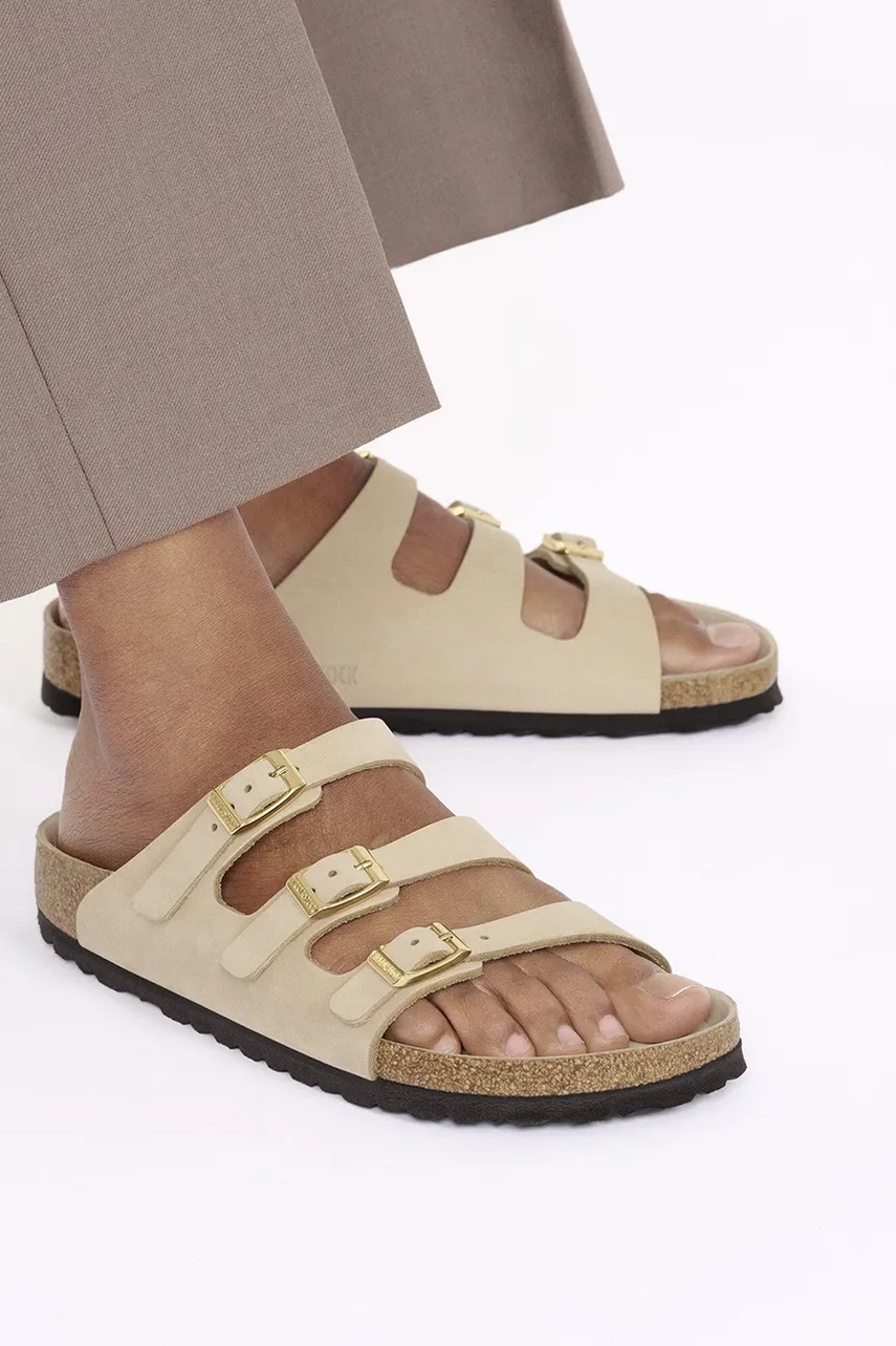 Nubukové šľapky Birkenstock Florida HEX