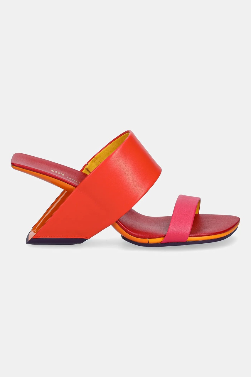 Кожаные шлепанцы United Nude Loop Hi женские цвет оранжевый каблук кирпичик 1000587016 Кожаные шлепанцы United Nude Loop Hi женские цвет оранжевый каблук кирпичик 1000587016