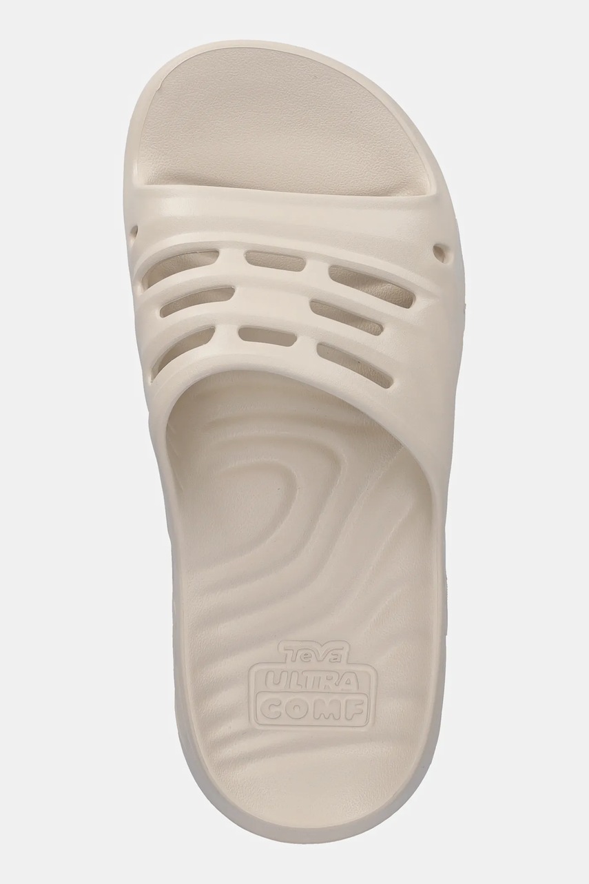Παντόφλες Teva ApreTrail Slide χρώμα: μπεζ, 1166790 φωτογραφία