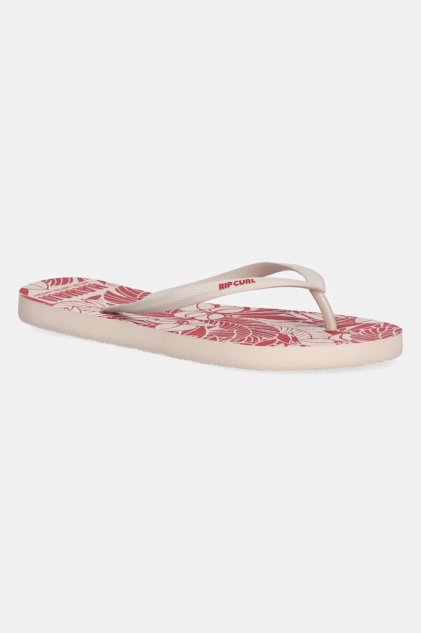 Rip Curl șlapi femei, culoarea portocaliu, cu toc plat, 174WOT Rip Curl șlapi femei, culoarea portocaliu, cu toc plat, 174WOT