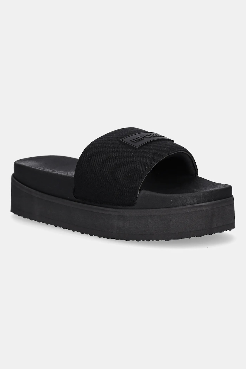 Rip Curl papuci femei, culoarea negru, cu platforma, 17AWOT Rip Curl papuci femei, culoarea negru, cu platforma, 17AWOT