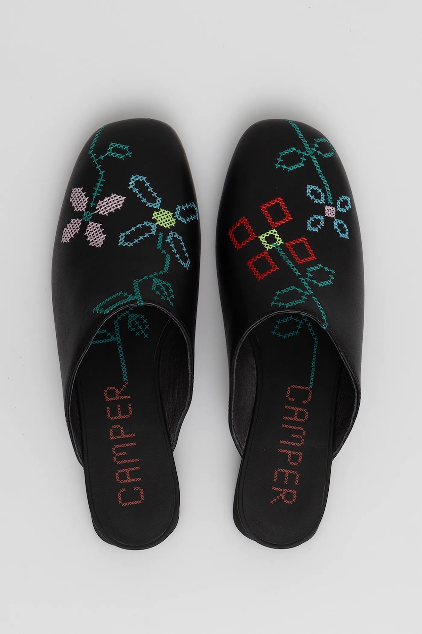 Camper slapi de piele TWS culoarea negru, K201750-001