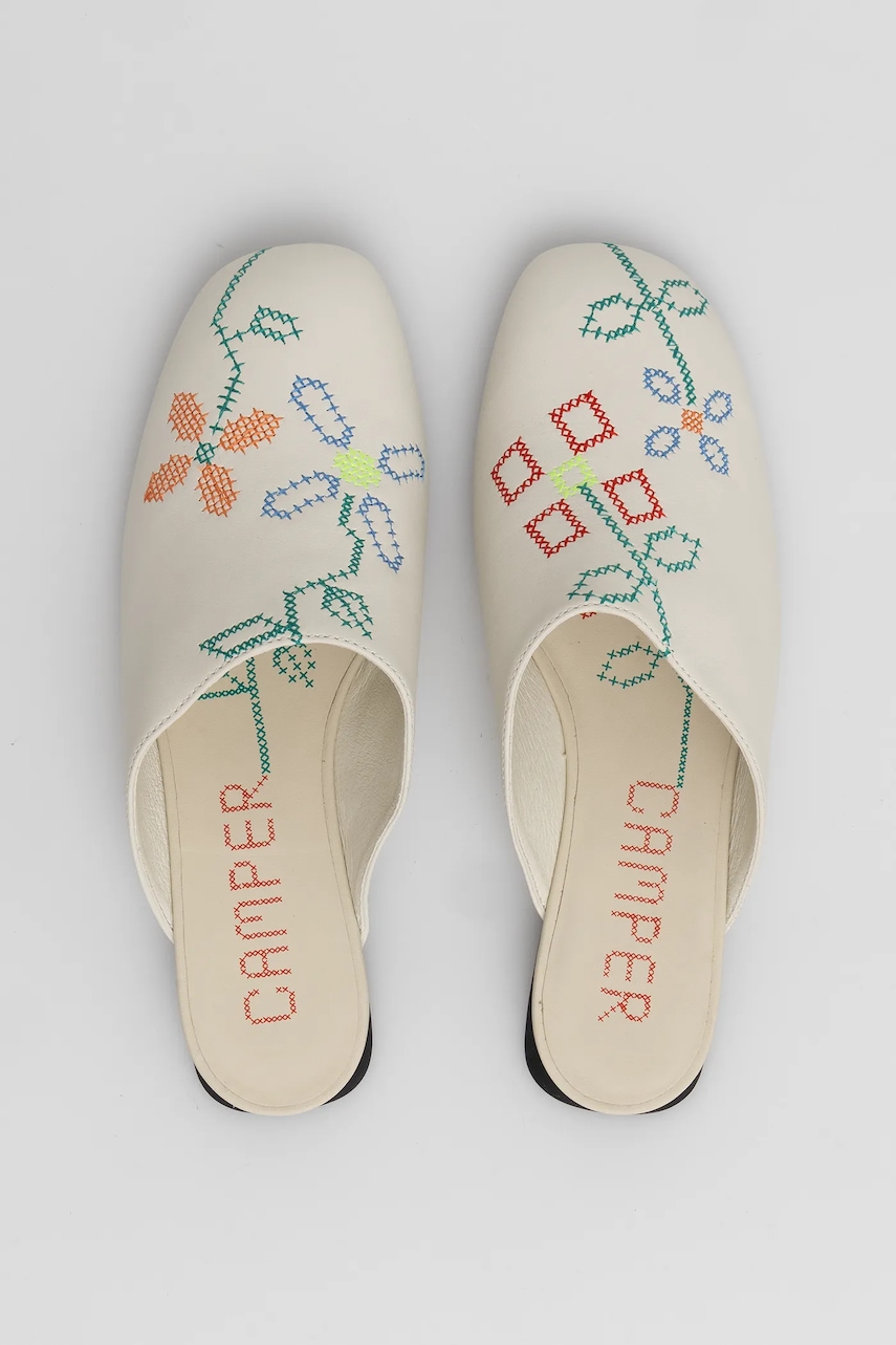 Camper slapi de piele TWS culoarea bej, K201750-002