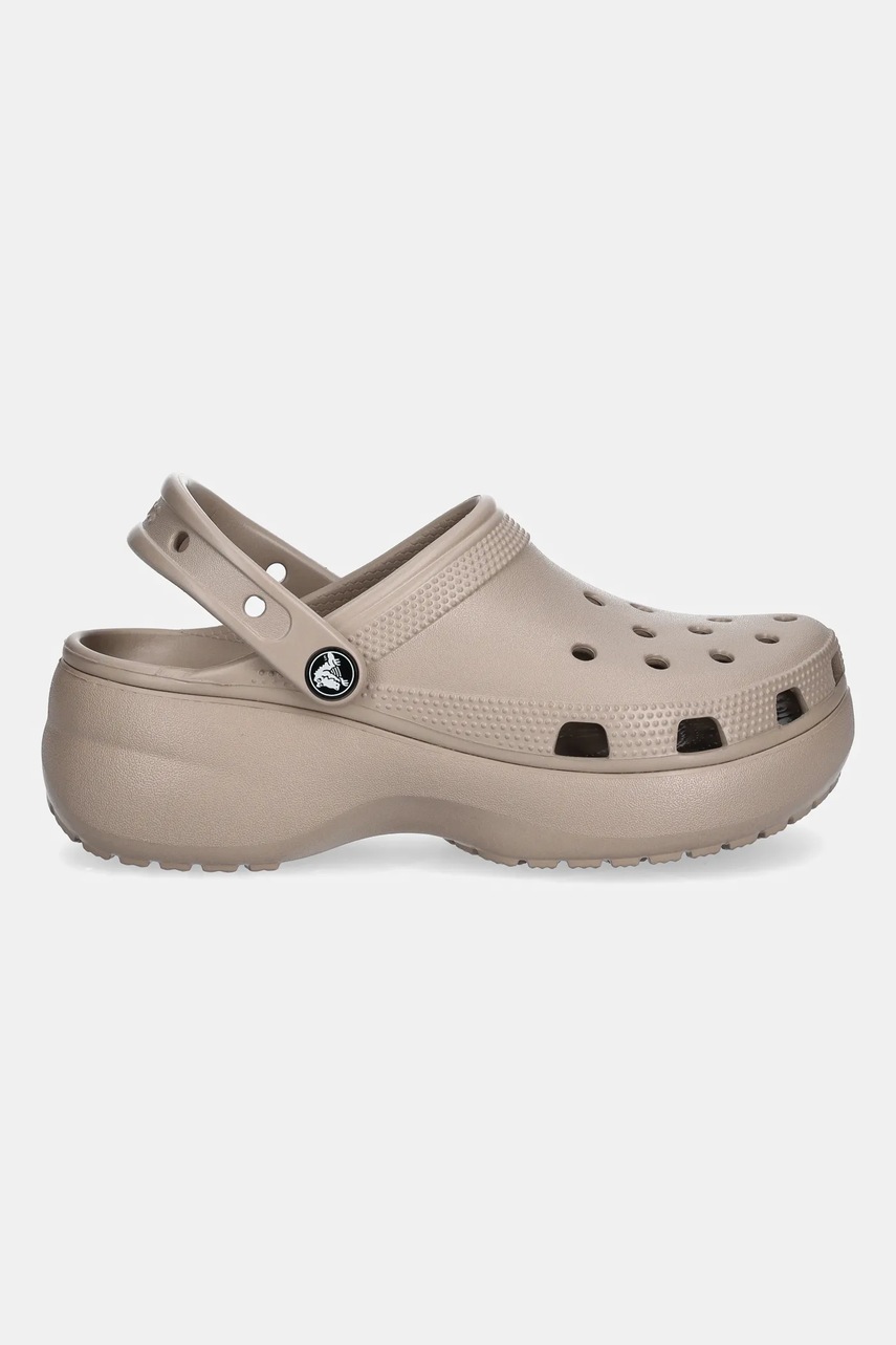 Шлепанцы Crocs Classic Platform Clog цвет коричневый на платформе 206750 Шлепанцы Crocs Classic Platform Clog цвет коричневый на платформе 206750