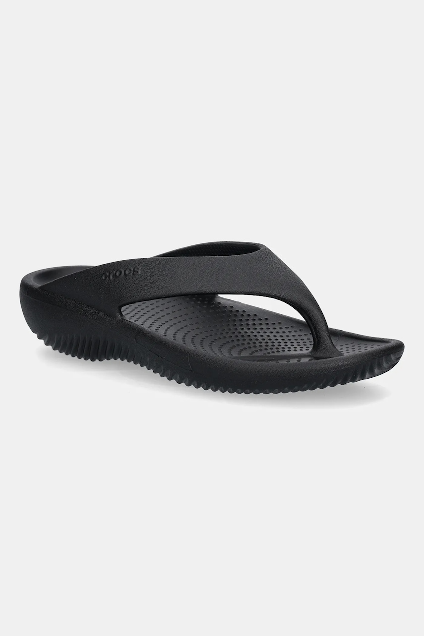 Crocs șlapi Mellow Recovery Flip culoarea negru, cu toc plat, 211100