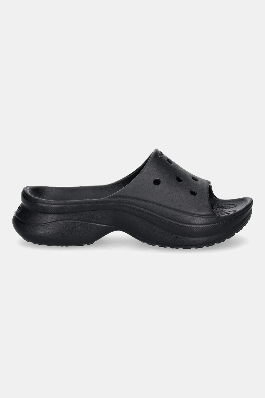 Шлепанцы Crocs Bae Slide цвет чёрный на платформе 211108