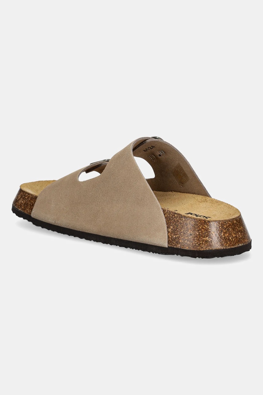 Scholl papucs velúrból NOELLE barna, női, platformos, F322692361 termék 2. képe