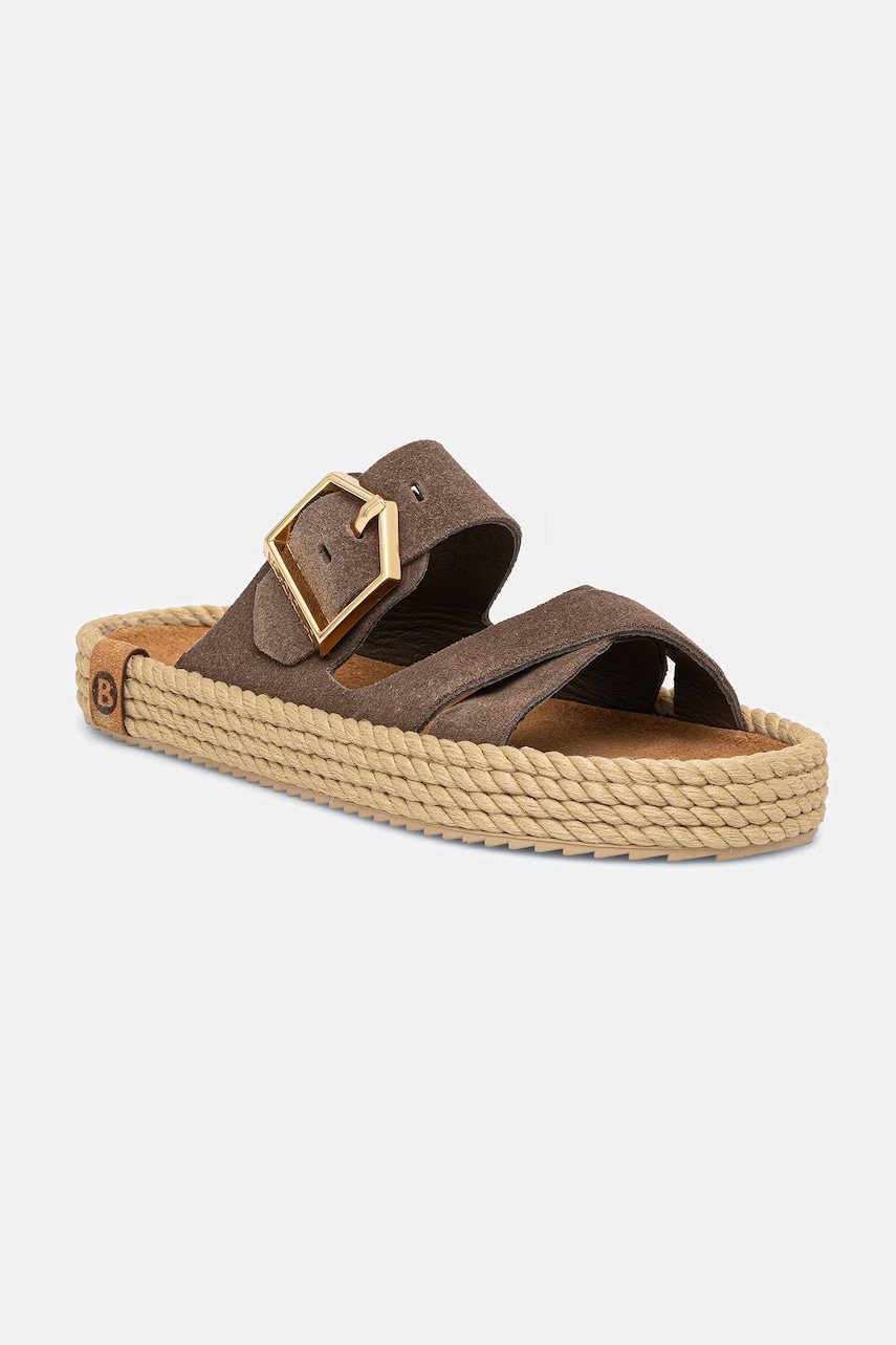 Bohonomad papuci espadrile de femei din piele întoarsă Sevilla