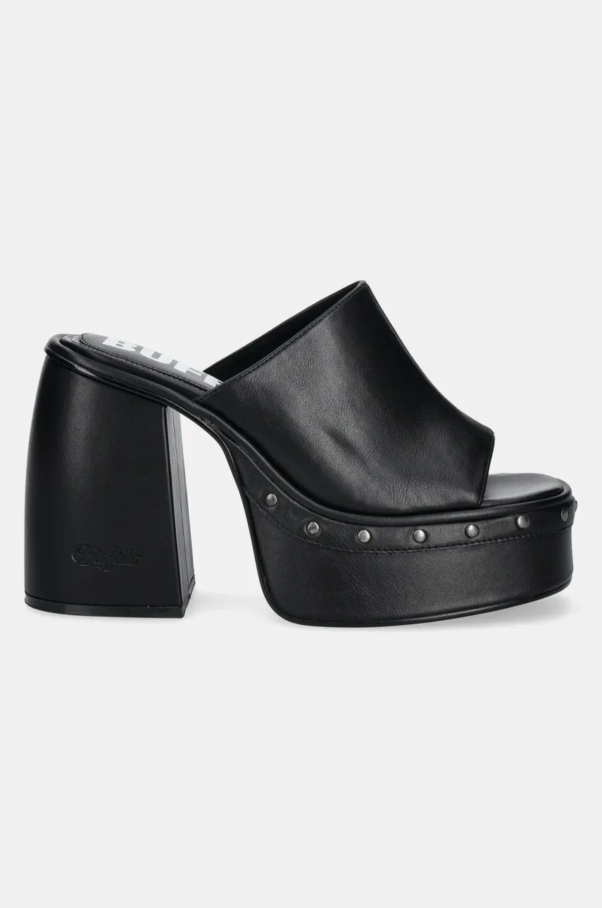 Шлепанцы Buffalo Heart Mule женские цвет чёрный на платформе 1291603-BLK Шлепанцы Buffalo Heart Mule женские цвет чёрный на платформе 1291603-BLK