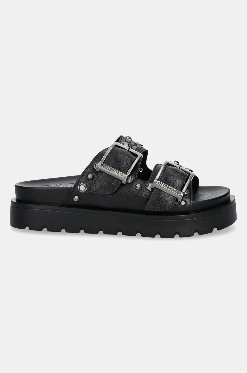 Шлепанцы Buffalo Raya Ari Stud женские цвет чёрный 1602290-BLK Шлепанцы Buffalo Raya Ari Stud женские цвет чёрный 1602290-BLK