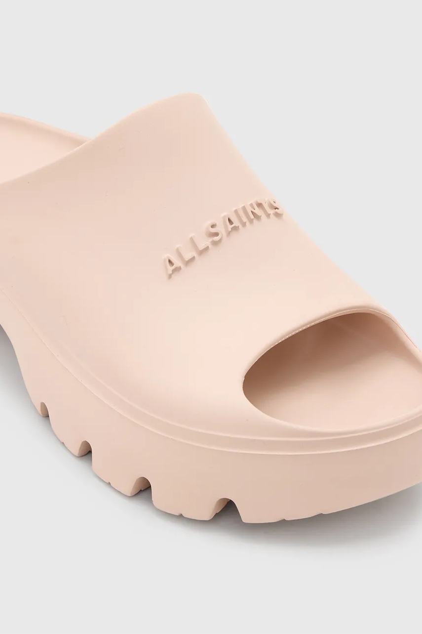 Παντόφλες AllSaints Eclipse Slider χρώμα: ροζ, W033FC φωτογραφία