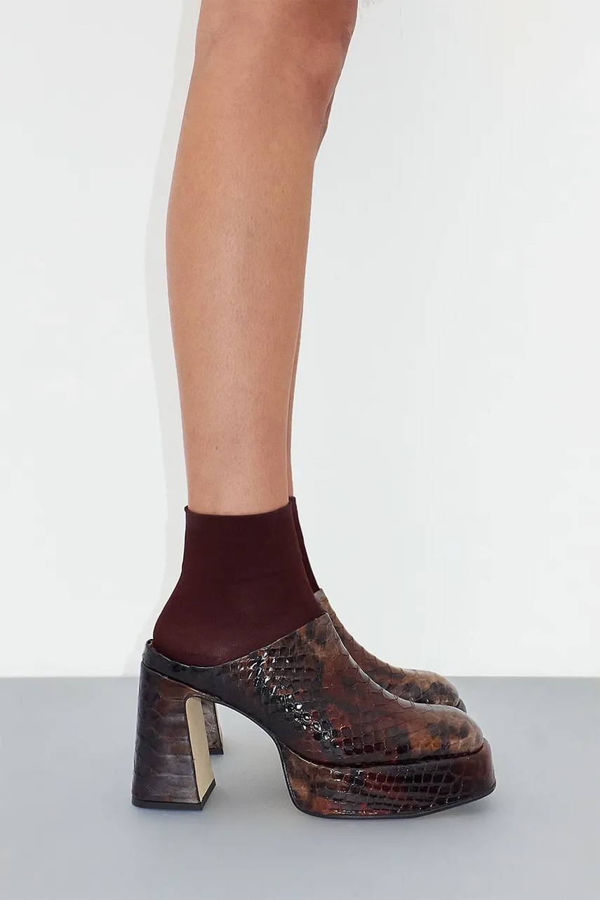 Δερμάτινες παντόφλες Miista Iben γυναικείες, χρώμα: καφέ, MI_5687 φωτογραφία