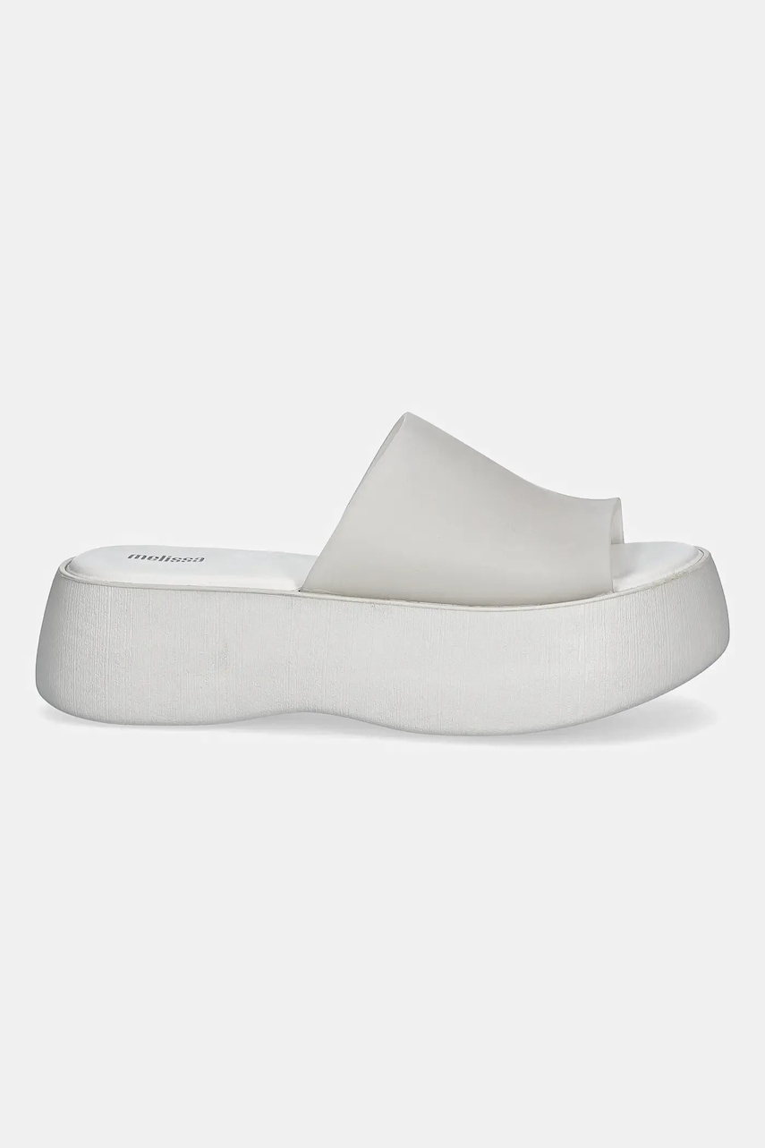 Шлепанцы Melissa MELISSA BECKY AD цвет серый на платформе M 32818 Шлепанцы Melissa MELISSA BECKY AD цвет серый на платформе M 32818