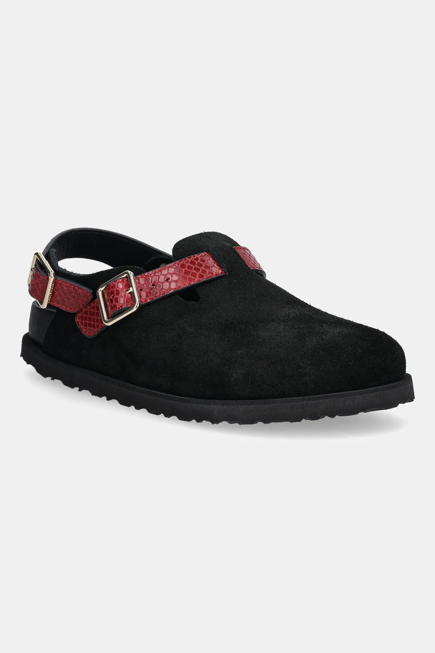 Semišové sandály Birkenstock 1774 Tokio EXQ LE dámské, černá barva, 1029995