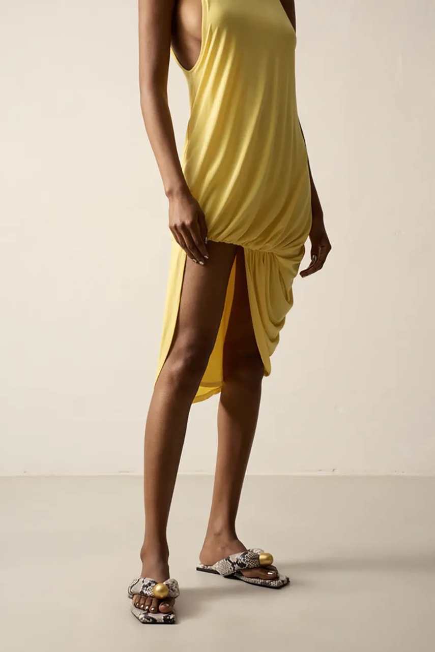 Δερμάτινες παντόφλες Vanda Novak Florence Gray Python γυναικείες, χρώμα: γκρι φωτογραφία