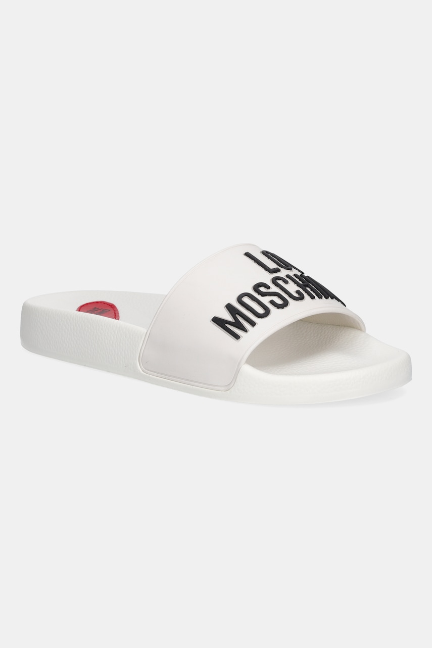 Love Moschino papuci culoarea alb