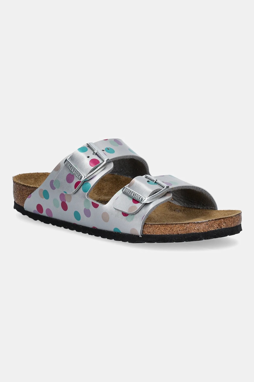 Birkenstock șlapi copii Arizona culoarea argintiu, 1029842 Birkenstock șlapi copii Arizona culoarea argintiu, 1029842